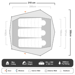 Howqua 3 Hiking Tent 15 Howqua 3 Hiking Tent -Camelbak Camp Shop 1206768