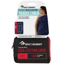 Sea To Summit Silk + Cotton Liner − Rectangular -Camelbak Camp Shop 1235306 silk cotton travel liner