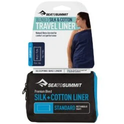 Sea To Summit Silk + Cotton Liner − Rectangular -Camelbak Camp Shop 1242226 silk cotton liner rectangular