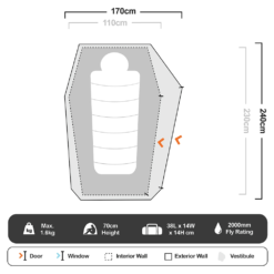 Mantis Ultralight 1 Hiking Tent 11 Mantis Ultralight 1 Hiking Tent -Camelbak Camp Shop 1249540