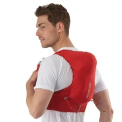 Salomon Adv Skin 5 Unisex Running Vest With Flasks Included -Camelbak Camp Shop 1249915 adv skin 5 unisex running vest with flasks goji berry x small