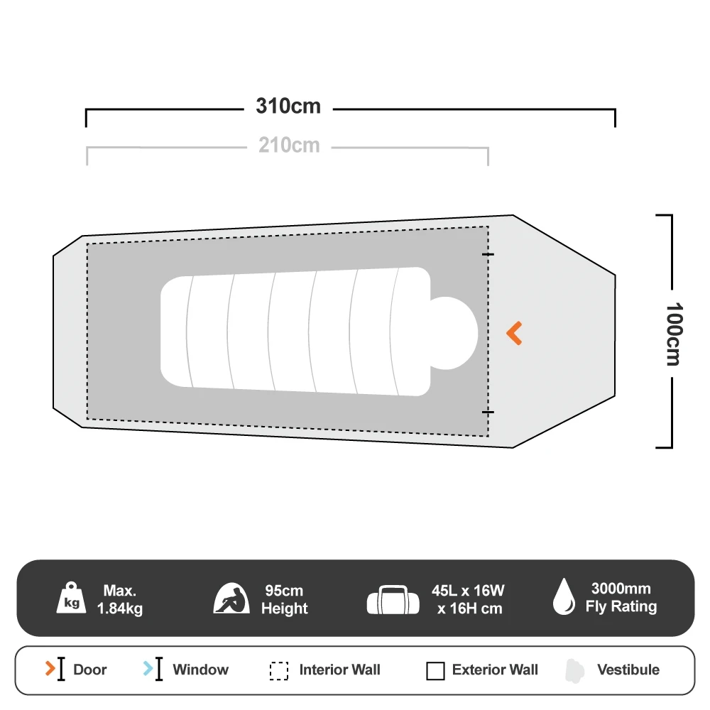 Roman Cradle 1P Hiking Tent 17 Roman Cradle 1P Hiking Tent - Image 17