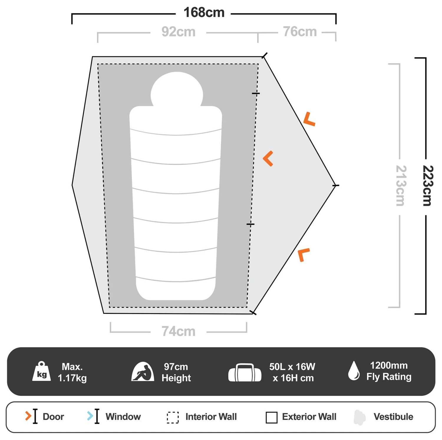 Marmot Tungsten Ultralight 1−Person Tent 11 Marmot Tungsten Ultralight 1−Person Tent - Image 11