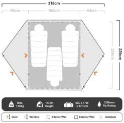 Marmot Tungsten Ultralight 3−Person Tent 21 Marmot Tungsten Ultralight 3−Person Tent -Camelbak Camp Shop 1273901