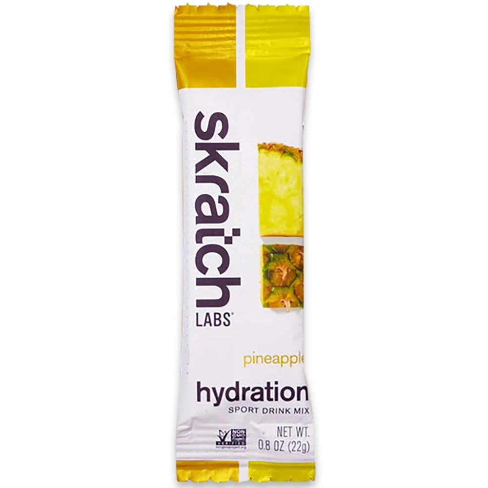 Skratch Labs Hydration Drink Mix 22g Pineapple Single Serve 1 Skratch Labs Hydration Drink Mix 22g Pineapple Single Serve
