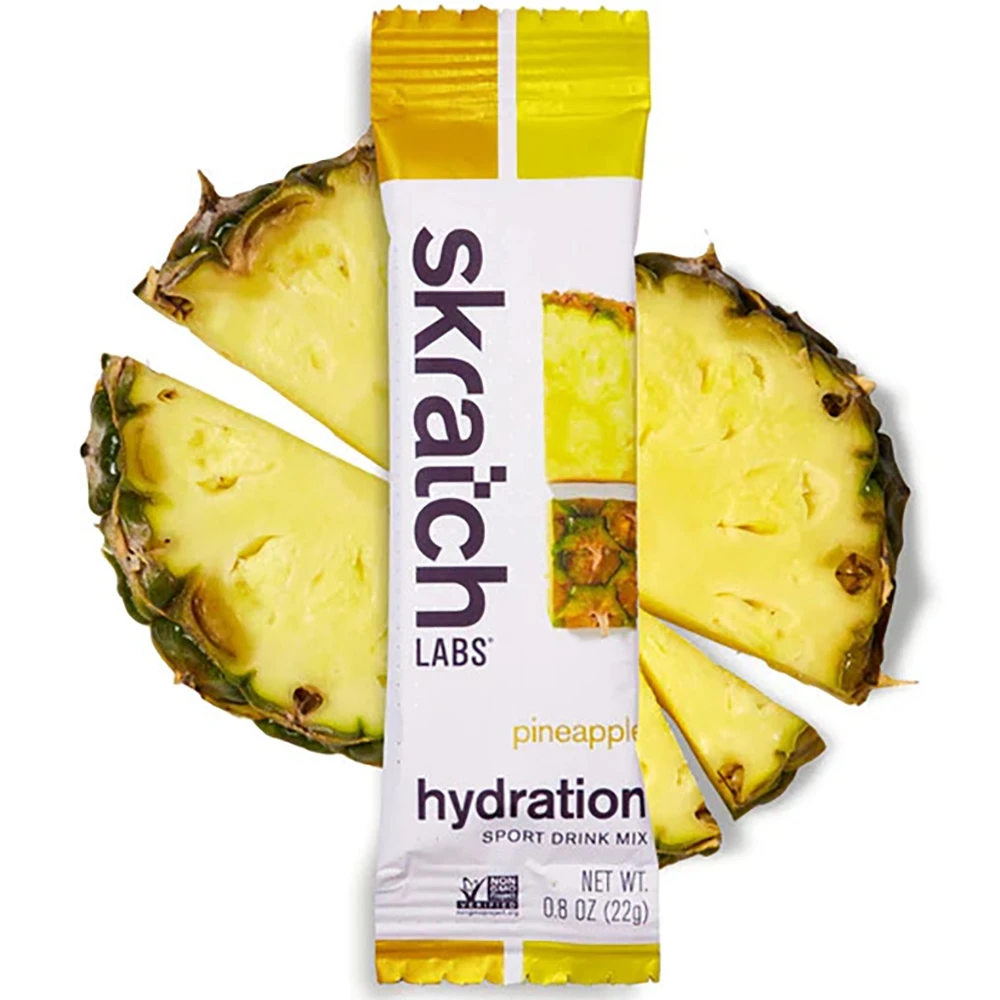 Skratch Labs Hydration Drink Mix 22g Pineapple Single Serve 2 Skratch Labs Hydration Drink Mix 22g Pineapple Single Serve - Image 2