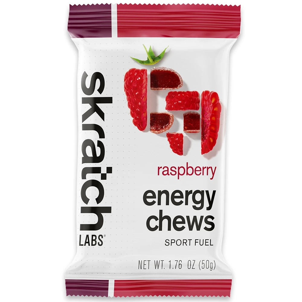 Skratch Labs Energy Chews Sport Fuel 50g Raspberry 1 Skratch Labs Energy Chews Sport Fuel 50g Raspberry