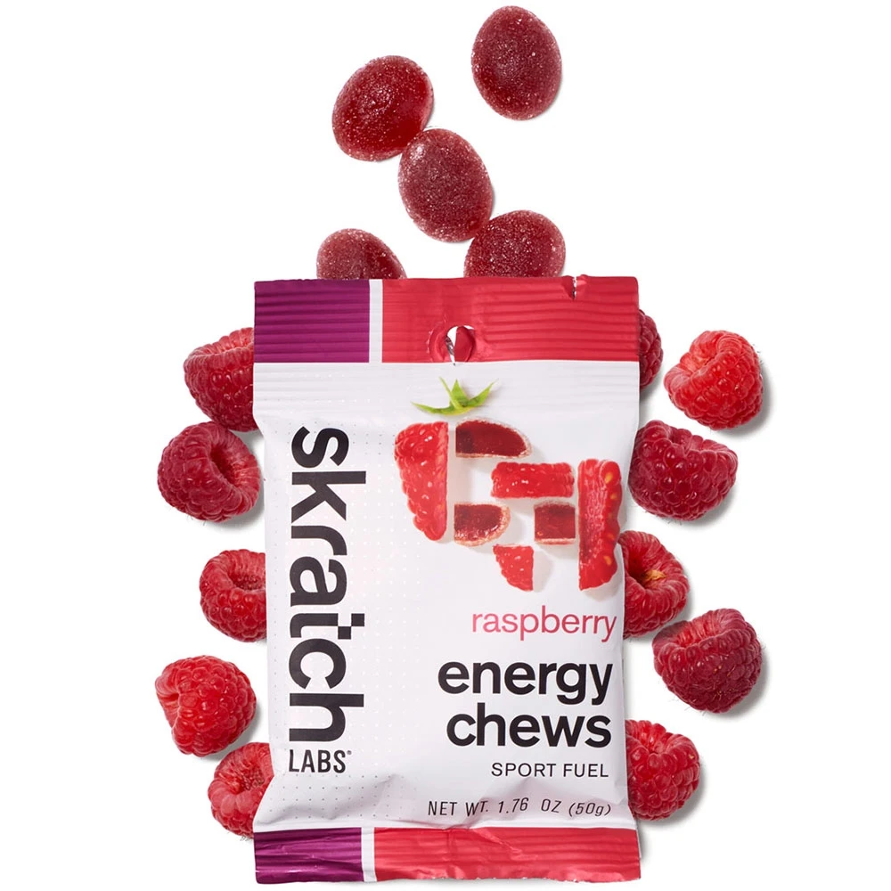 Skratch Labs Energy Chews Sport Fuel 50g Raspberry 2 Skratch Labs Energy Chews Sport Fuel 50g Raspberry - Image 2