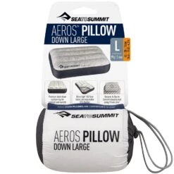 Sea To Summit Aeros Down Pillow Large -Camelbak Camp Shop 1276421 aeros down pillow large grey