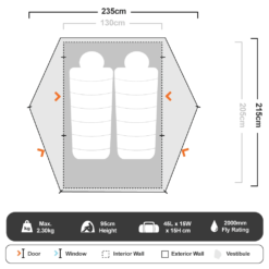 Grasshopper Ultralight 2 Hiking Tent 9 Grasshopper Ultralight 2 Hiking Tent -Camelbak Camp Shop 1277282