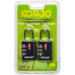 TSA Combilock Duopack 2 Pack -Camelbak Camp Shop 1278382 tsa combination lock duo pack black